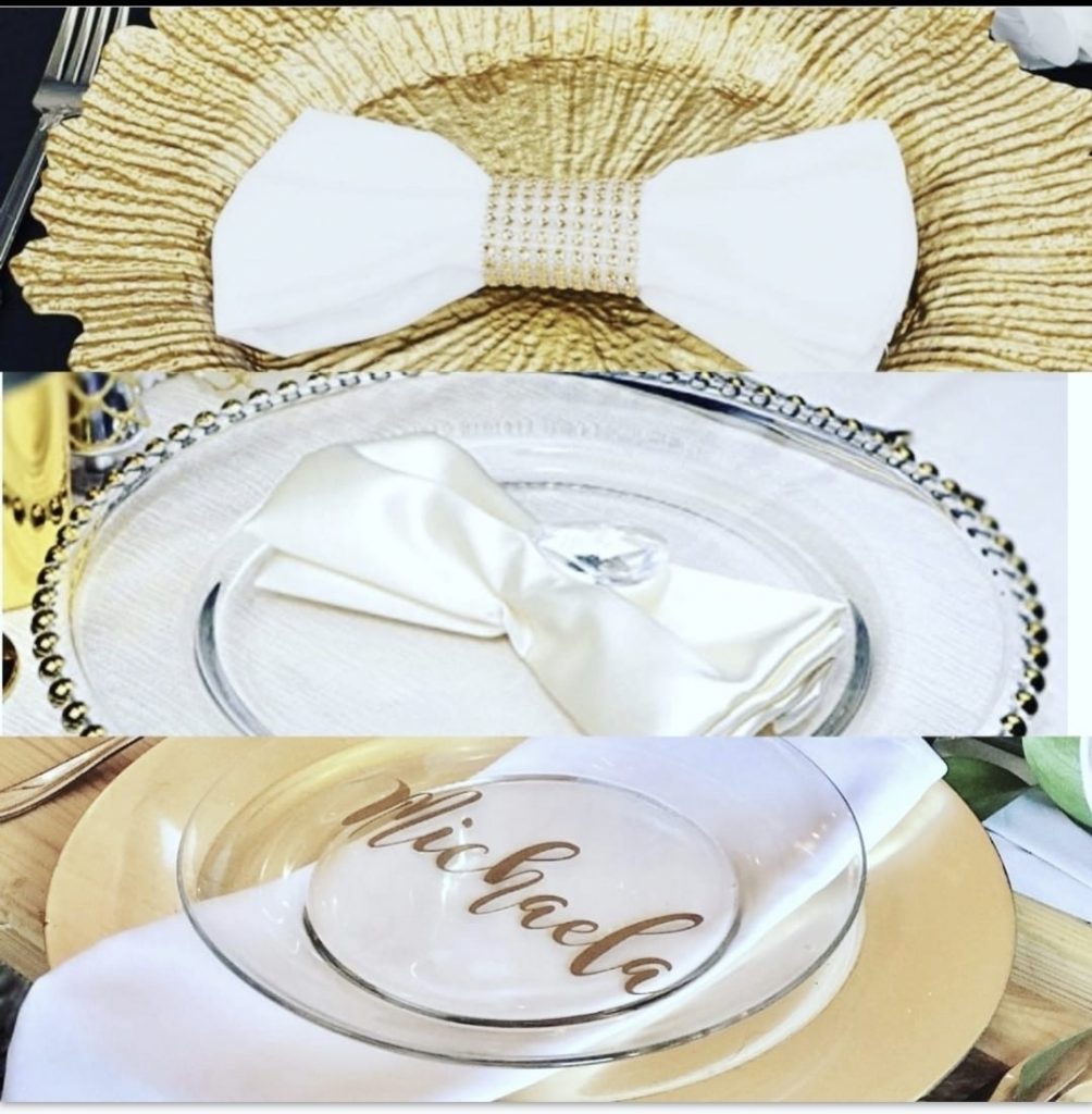 Acrylic charger plate